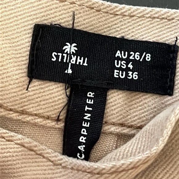 Thrills Carpenter Utility Washed Tan Khaki Pants - Picture 6 of 8